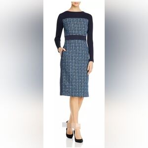 Boss Stylish Navy and Blue Pencil Skirt